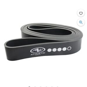 Athletic Works Resistance Bands, Heavy, Natural Latex, 40inx1.26in, Dark Gray